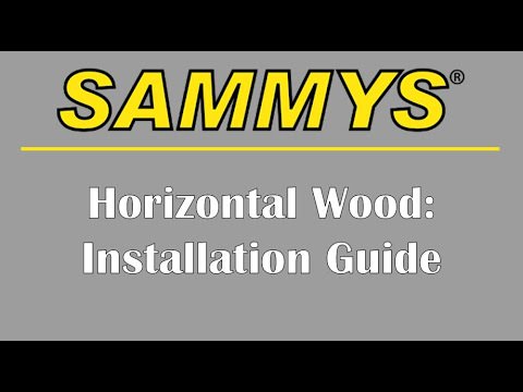 Sammys Wood Horizontal Installation